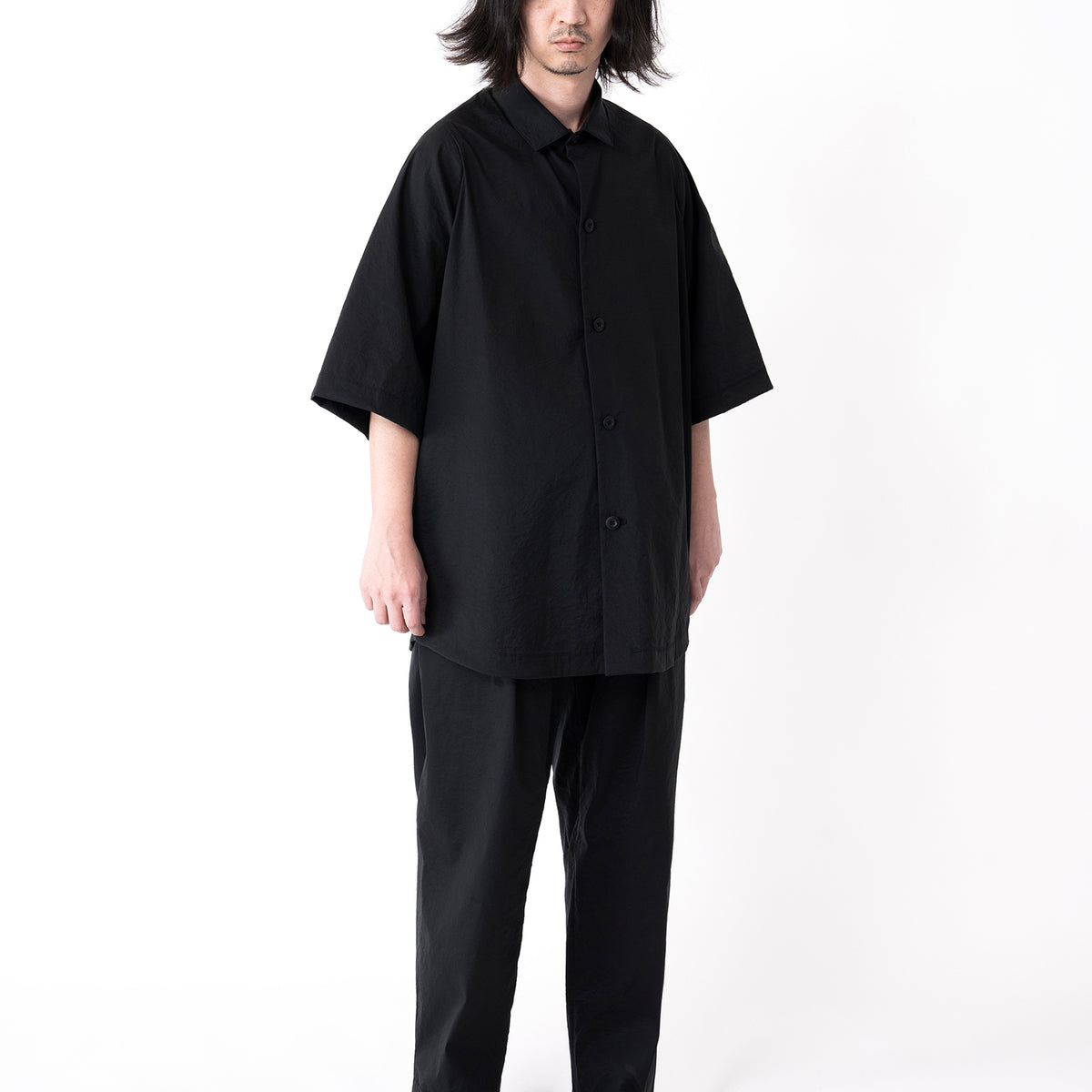 TEATORA 26SS CARTRIDGE SHIRT S/S AQ テアトラ 11_AQ_CGSHT_SS_BLK_09_25ss_e3b