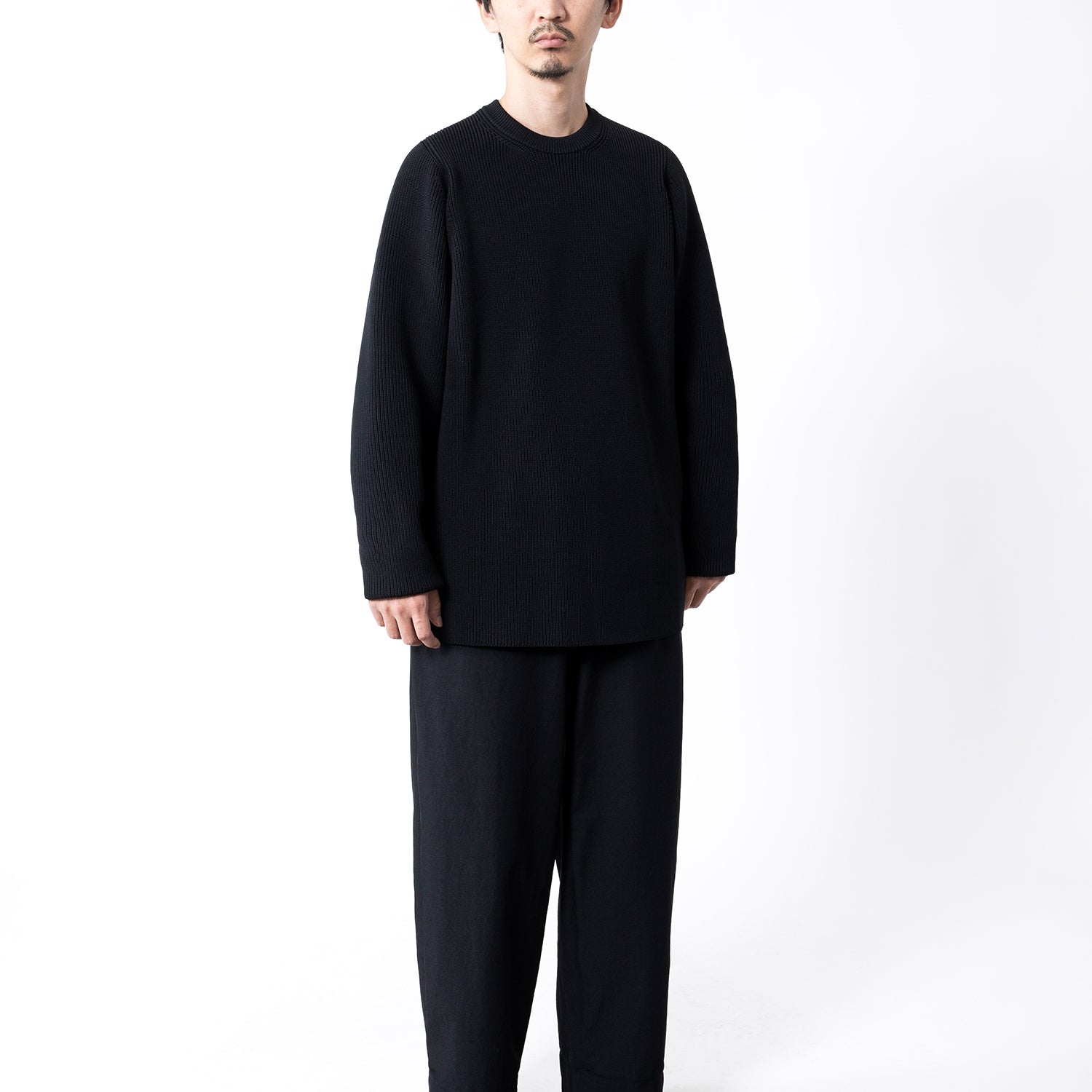 CARTRIDGE KNIT CREW 7G - DELTAPEAK #BLACK