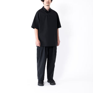 CAPSULESNAP POLO SHIRT - AQ #BLACK