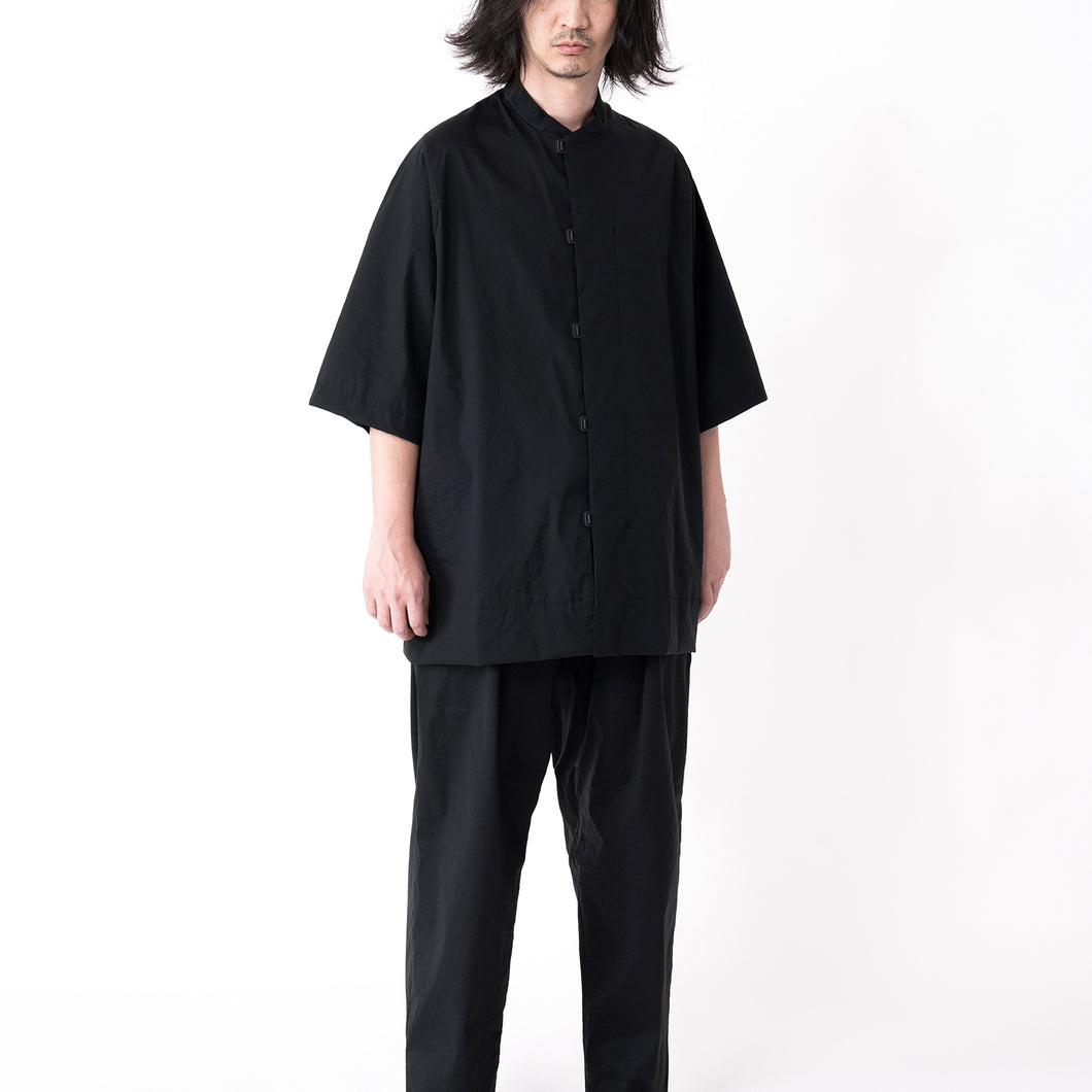 CAPSULESNAP SHIRT S/S - AQ #BLACK