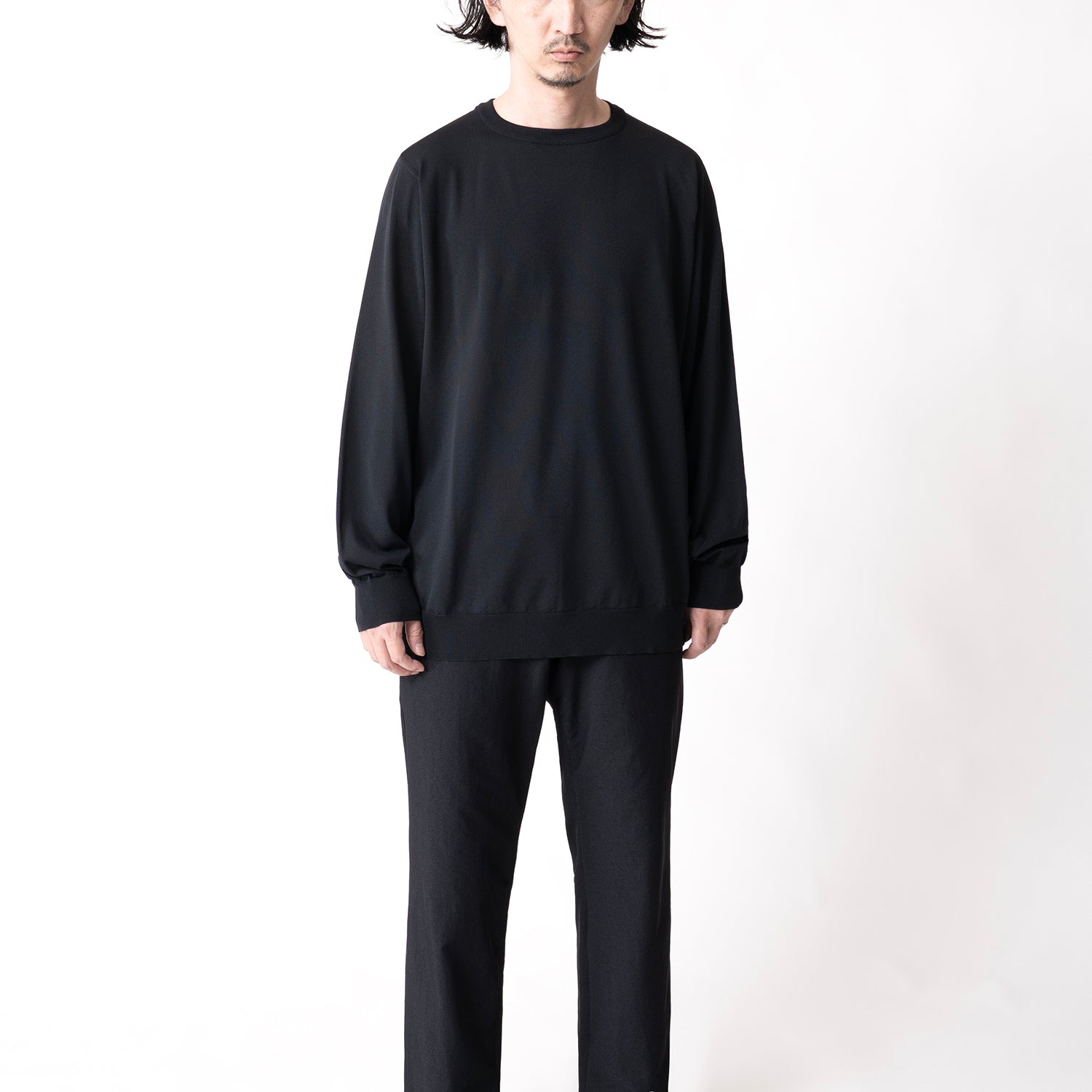 新品teatora CARTRIDGE KNIT CREW S/S 18G 黒2 TEATORA（テアトラ）の「TEATORA CARTRIDGE KNIT CREW 18G