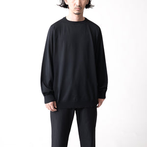 CARTRIDGE KNIT CREW 18G - DELTAPEAK #BLACK