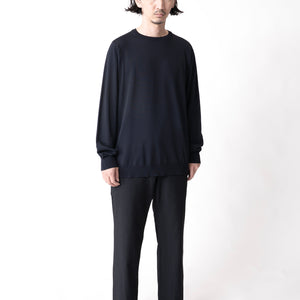 CARTRIDGE KNIT CREW 18G - DELTAPEAK #NAVY