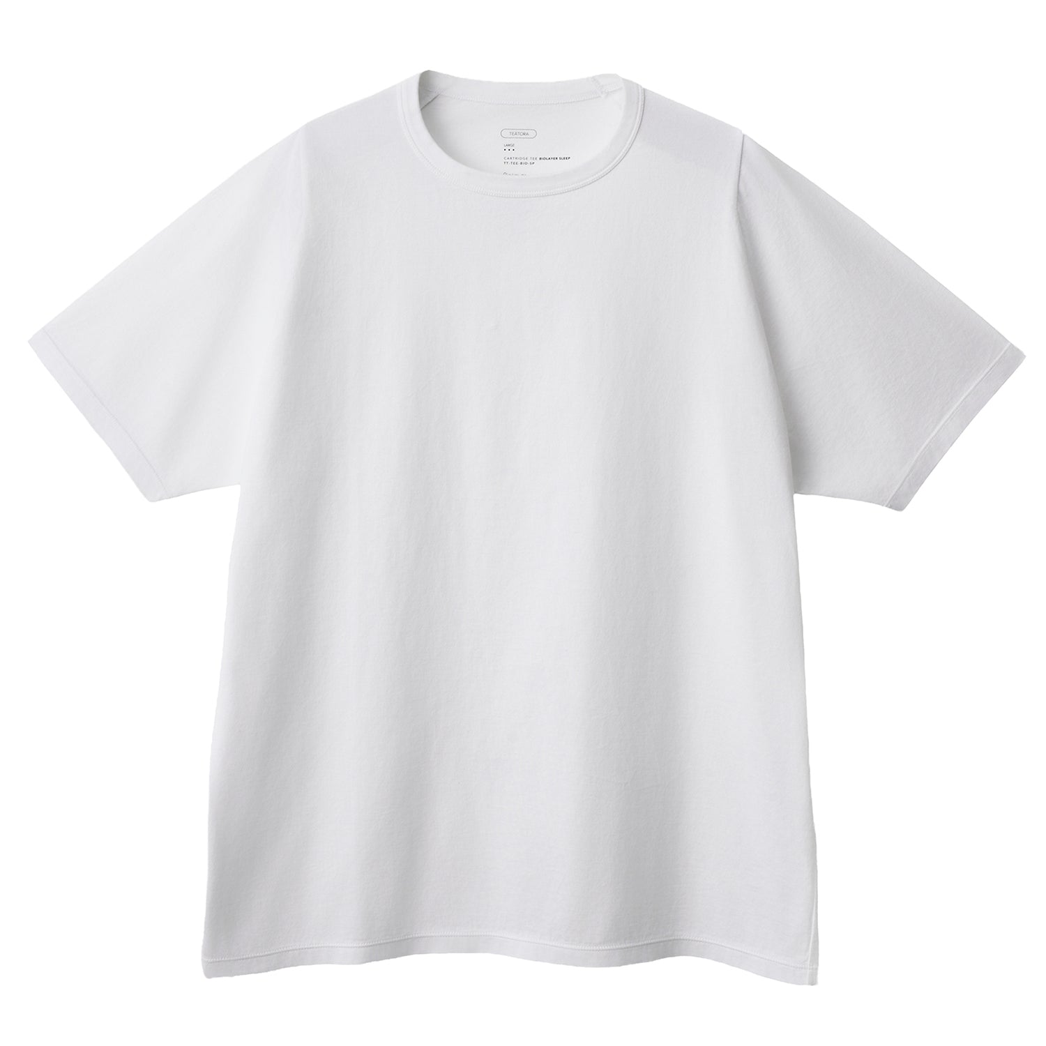数回着用:【TETORA】 【テトラ】Tシャツ ホワイト 白 Lサイズ TEATORA - CARTRIDGE TEE S/S - biolayer sleep (TT-TEE-BIO-SP