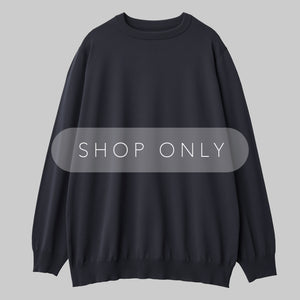 CARTRIDGE KNIT CREW 18G - DELTAPEAK #CHARCOAL