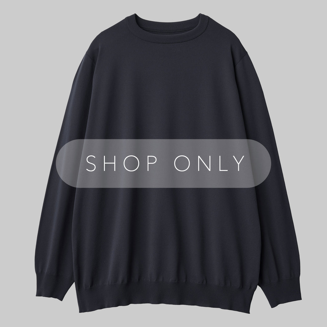 CARTRIDGE KNIT CREW 18G - DELTAPEAK #CHARCOAL