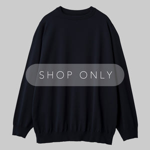 CARTRIDGE KNIT CREW 18G - DELTAPEAK #NAVY