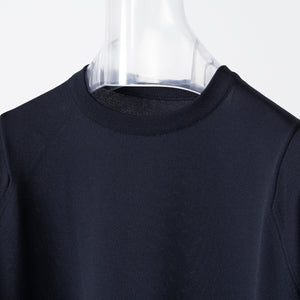 CARTRIDGE KNIT CREW S/S 18G - DELTAPEAK #NAVY