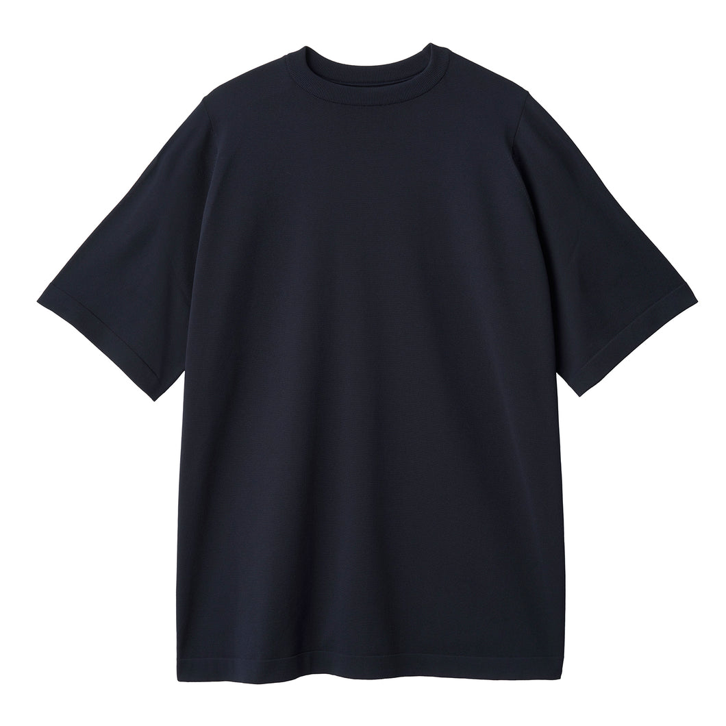 CARTRIDGE KNIT CREW S/S 18G - DELTAPEAK #NAVY