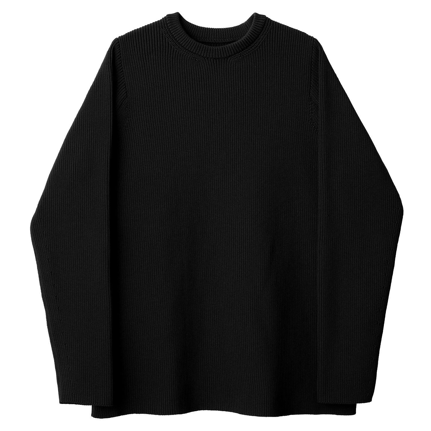 TEATORA HOVERLAYER CARTRIDGE KNIT CREW 黒 TT-KNIT-001-7G-DELTA-FRONT.jpg
